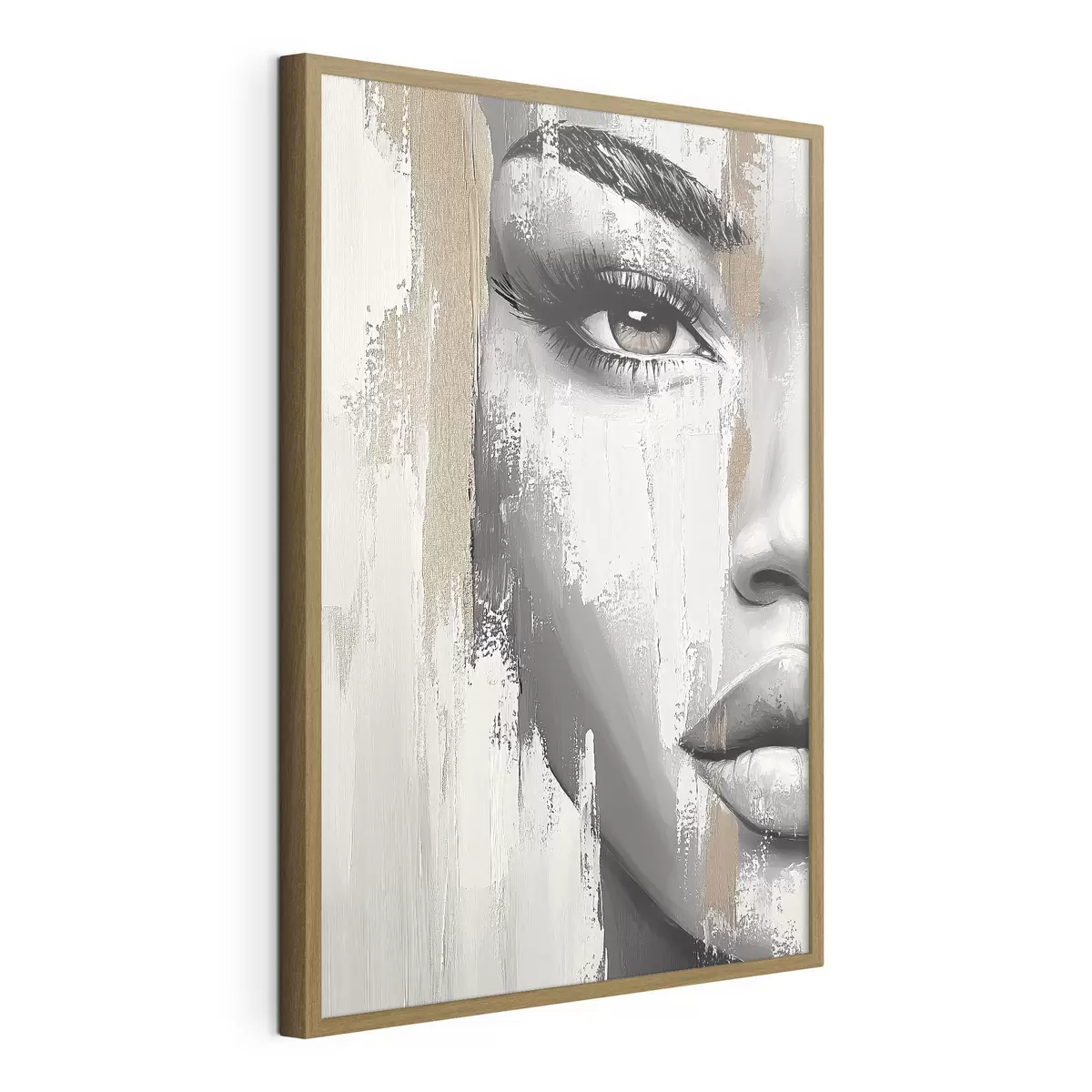 Poster Sguardo tra pennellate chiare f40535