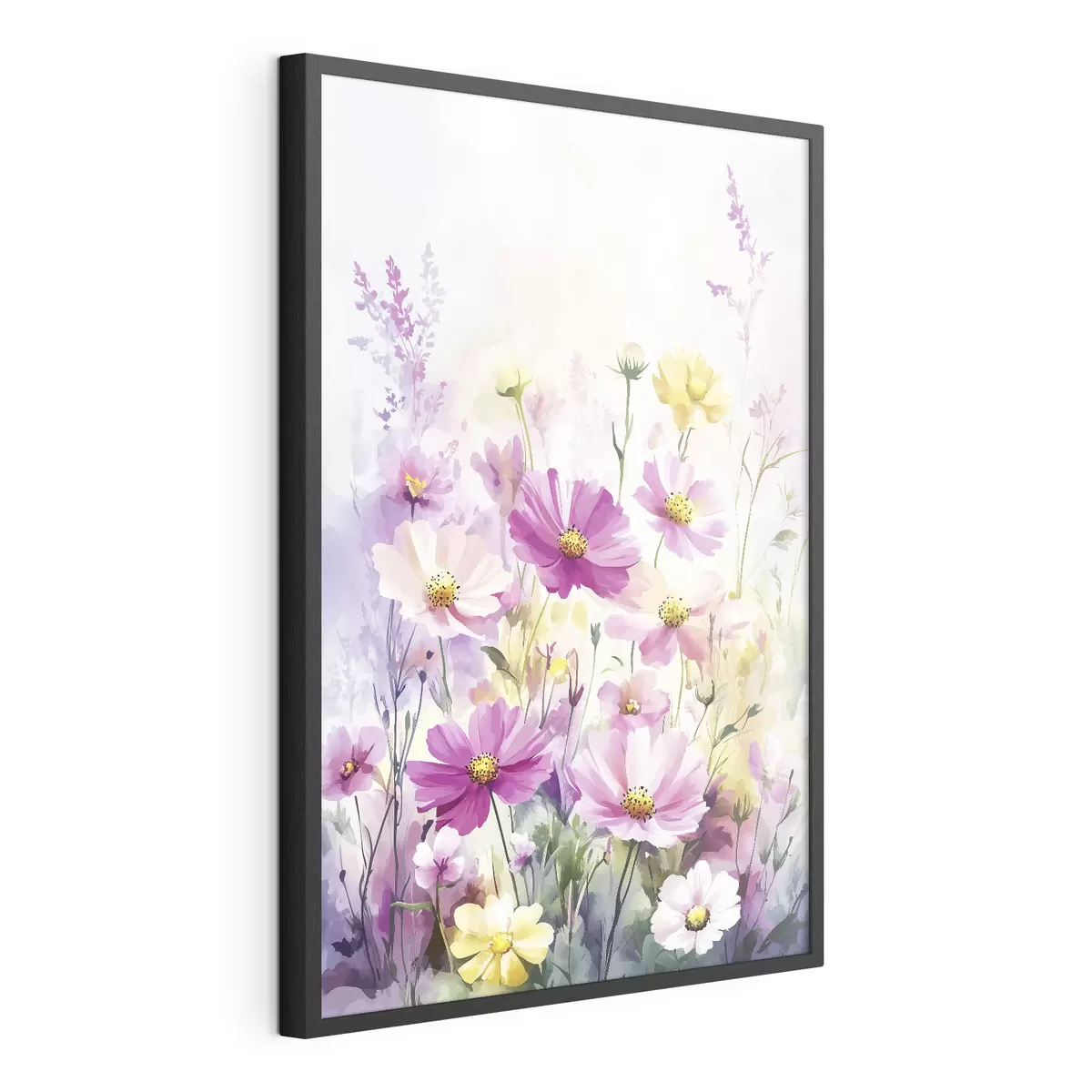 Poster Fiori selvatici astratti ad acquerello f40538