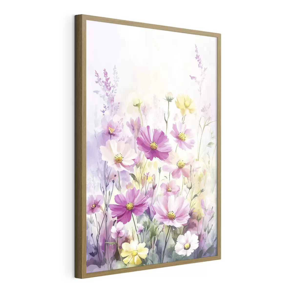 Poster Fiori selvatici astratti ad acquerello f40538