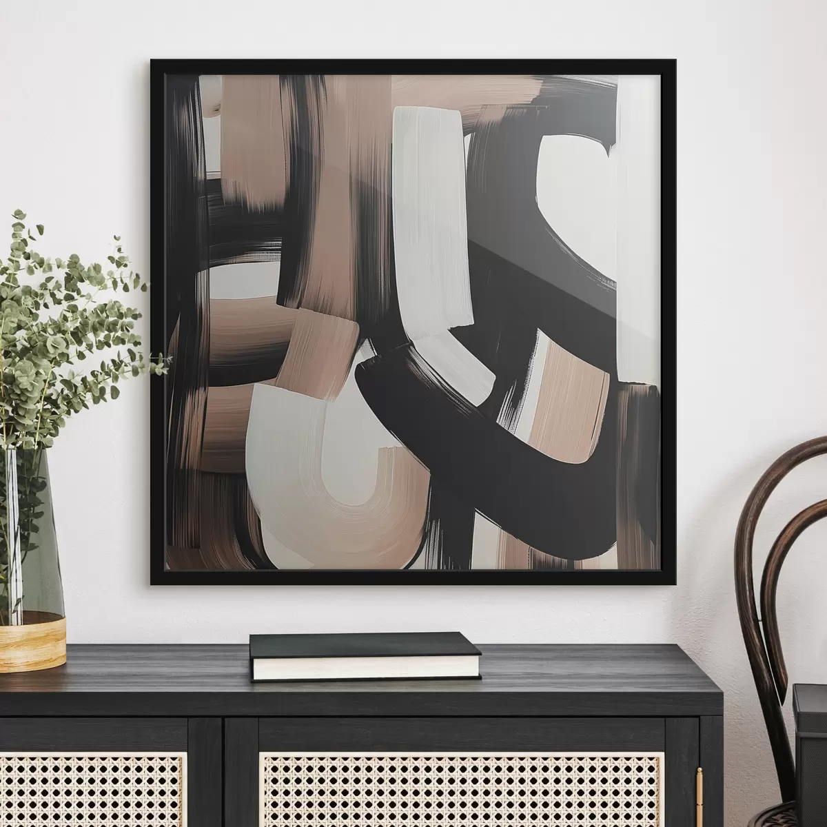 Poster Dipinto astratto con grandi pennellate f40581