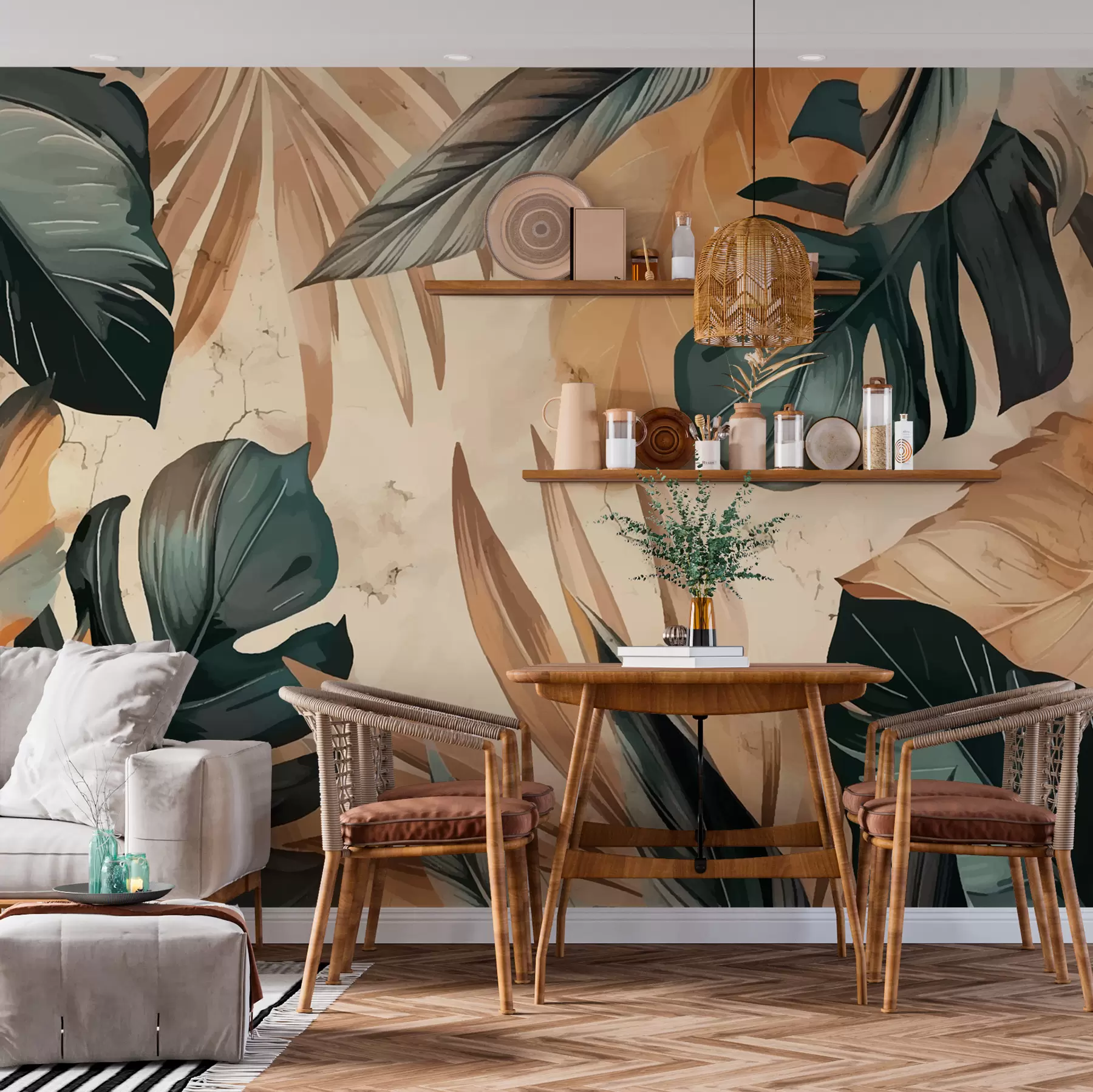 Carta da parati nature Foglie 