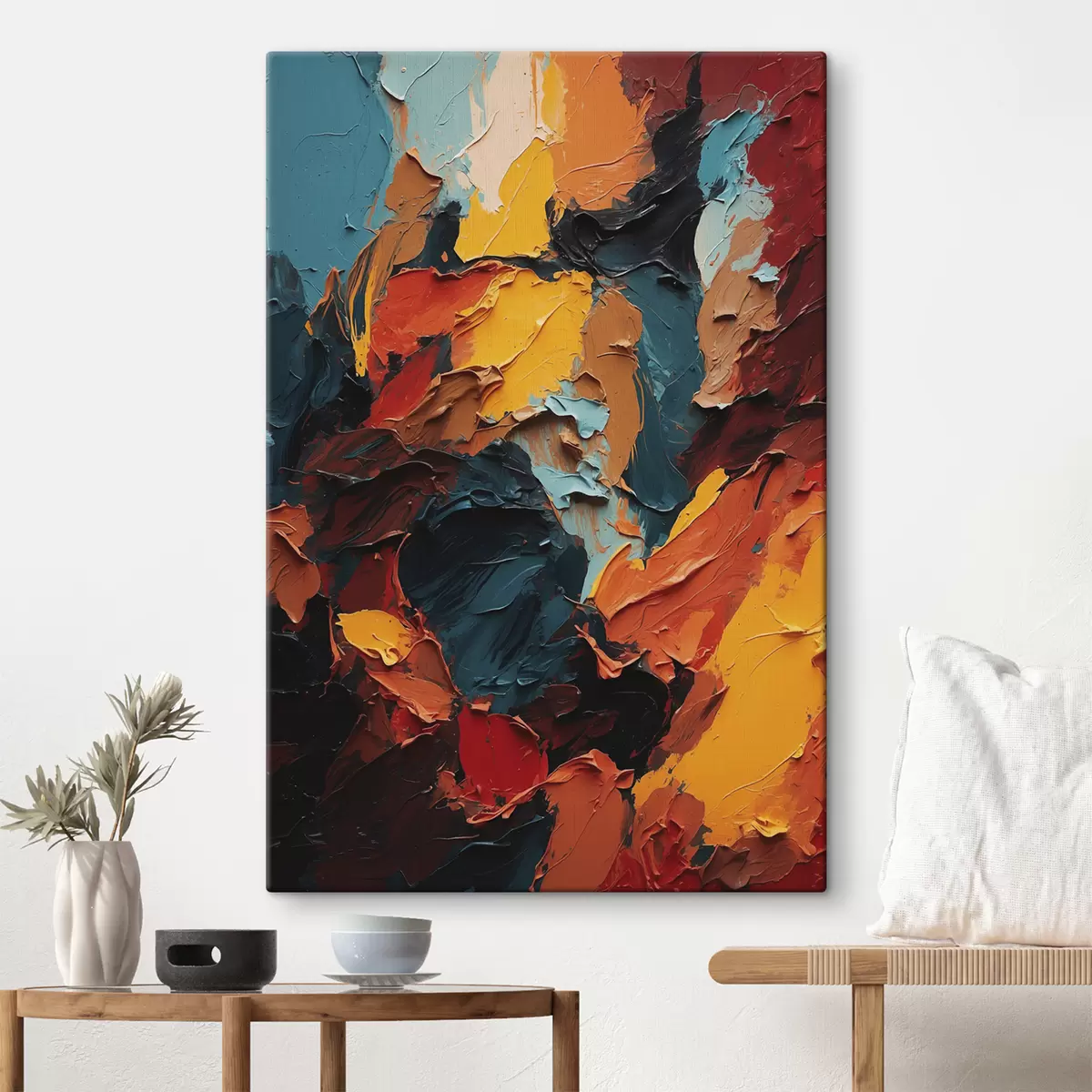 carta da parati Dipinto ad olio astratto multicolore nr. s40457