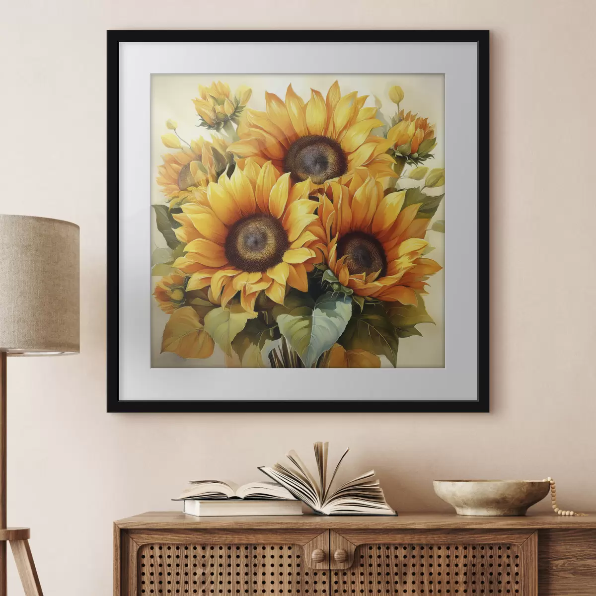 Poster girasoli grandi, girasoli gialli f40710