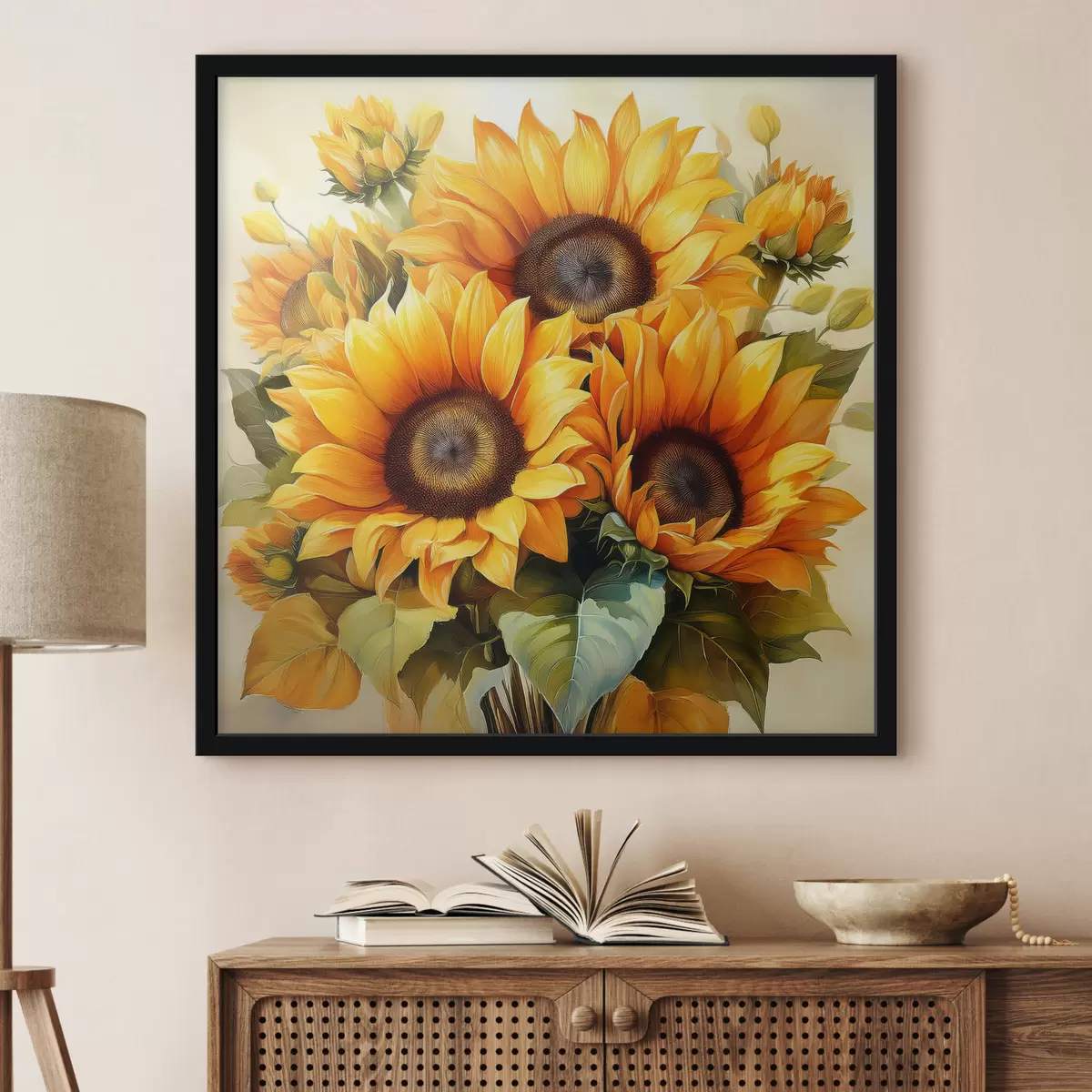 Poster girasoli grandi, girasoli gialli f40710