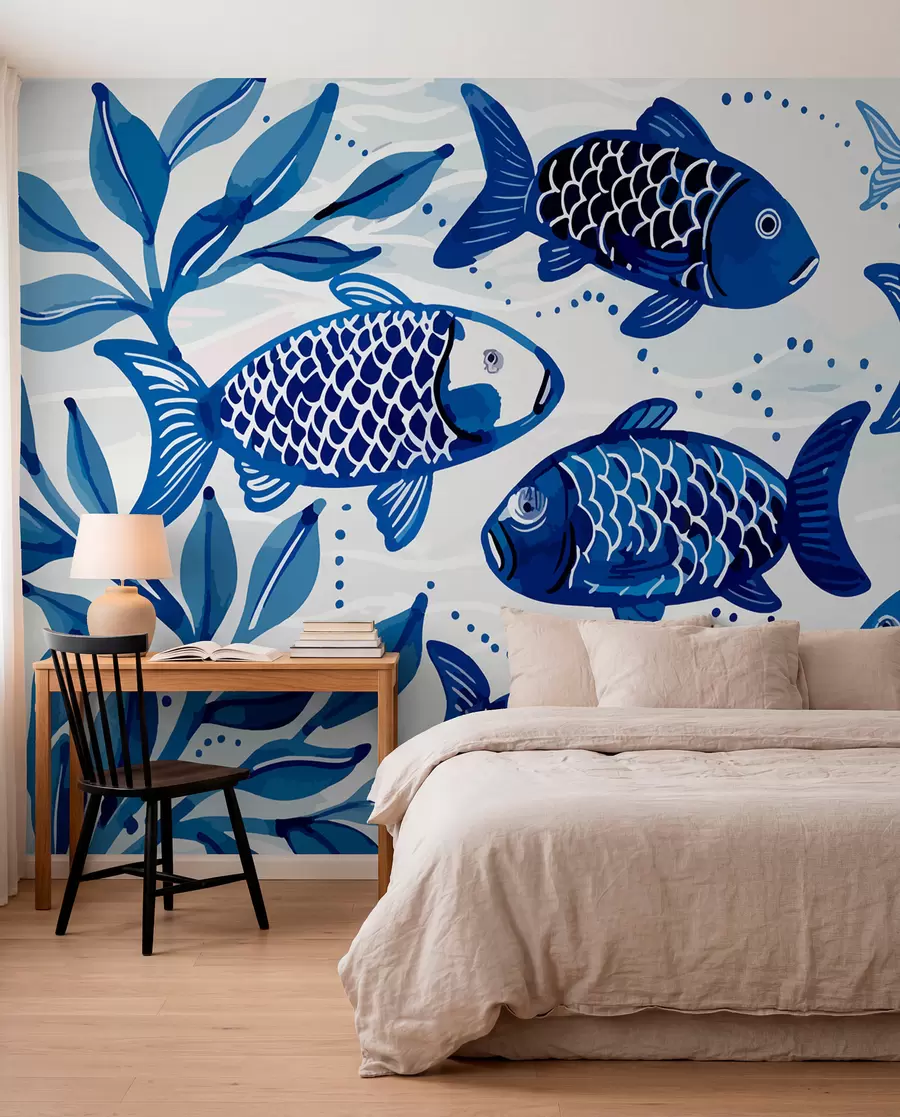 Carta da parati Mare Pesce blu