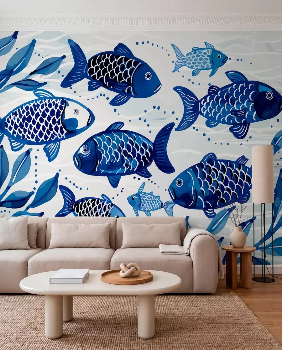 Carta da parati Mare Pesce blu