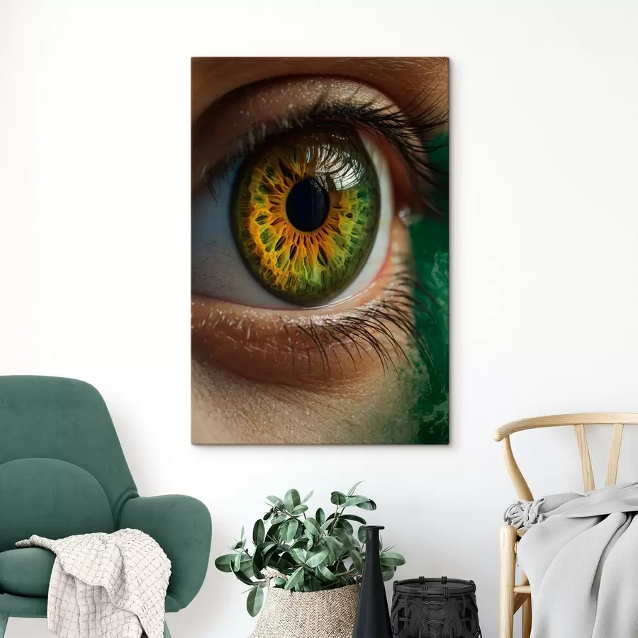 carta da parati Primo piano dell'occhio verde nr. s40701