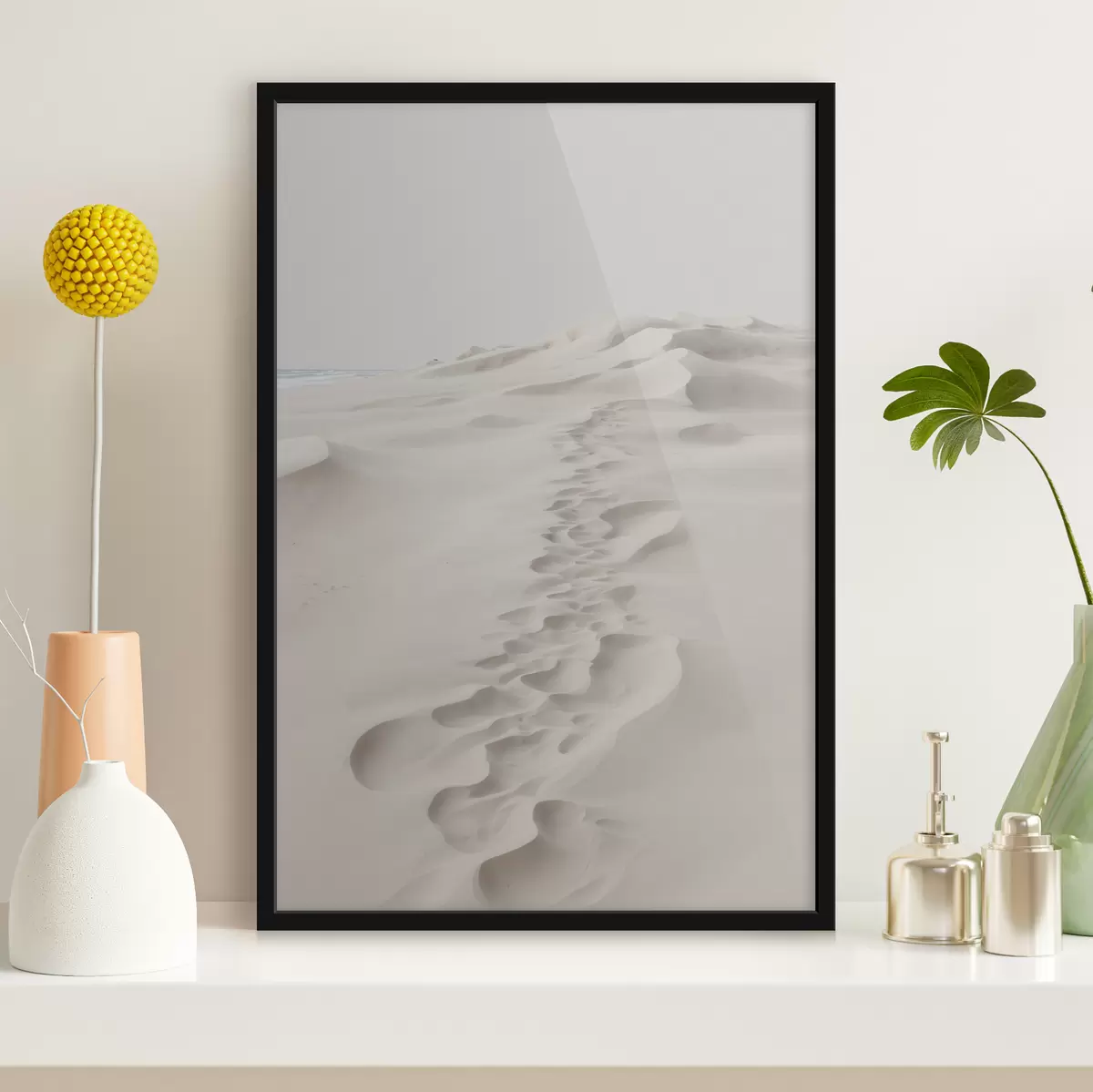 Poster Sentiero sulla sabbia bianca f40624