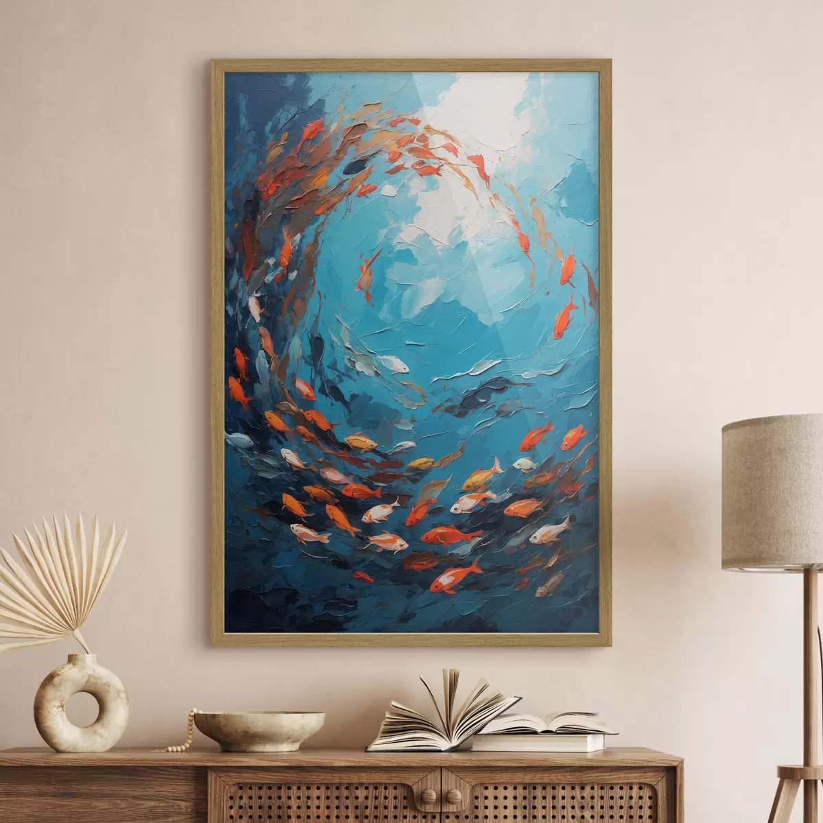 Poster Pesce in olio f40633