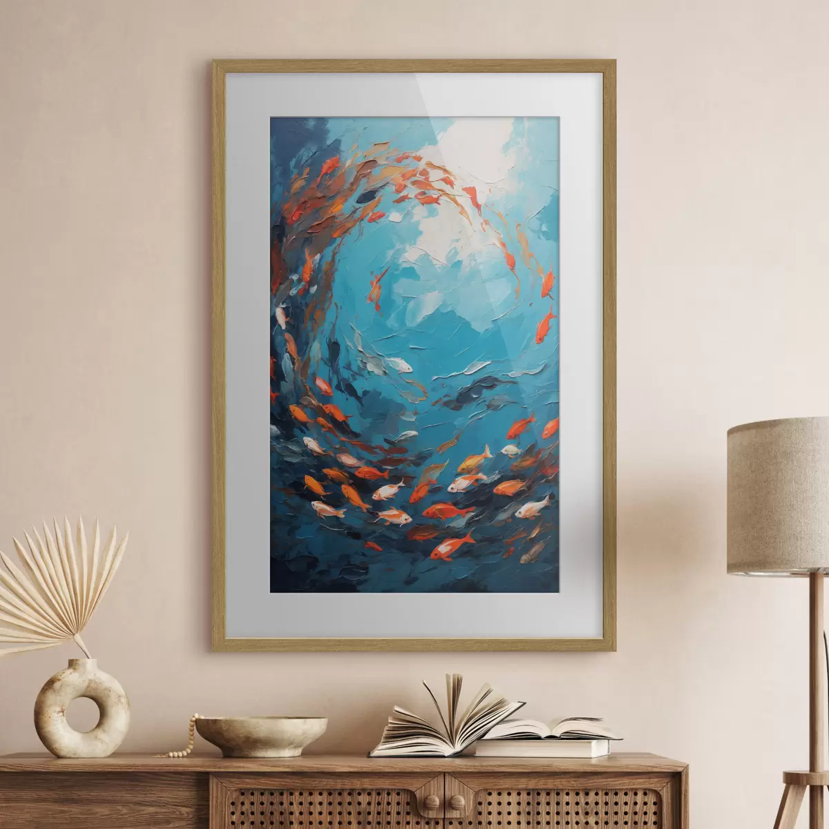 Poster Pesce in olio f40633