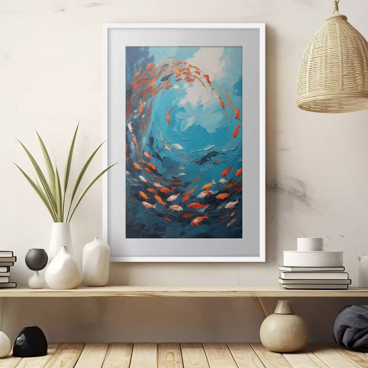 Poster Pesce in olio f40633