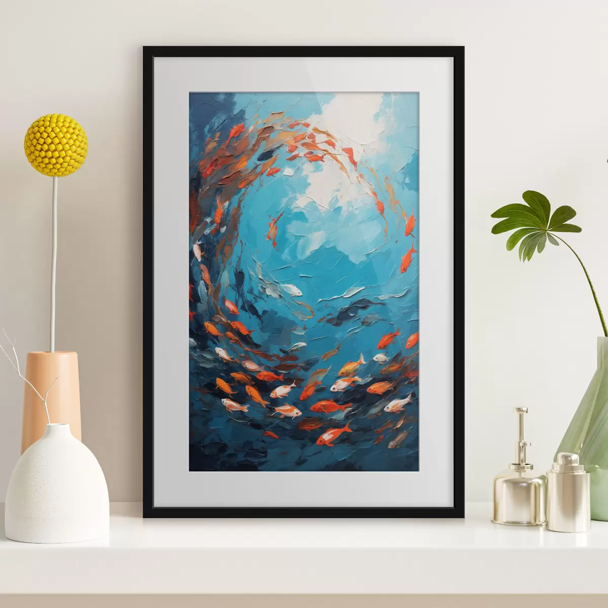 Poster Pesce in olio f40633