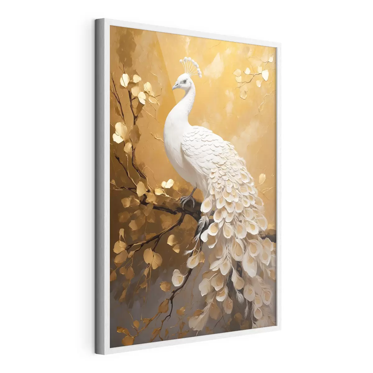 Poster Pavone bianco f40636
