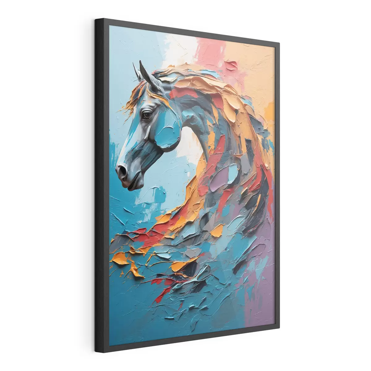 Poster Testa di cavallo astratta f40694