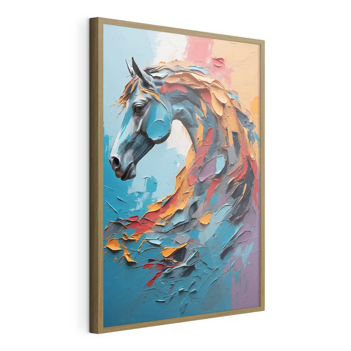 Poster Testa di cavallo astratta f40694