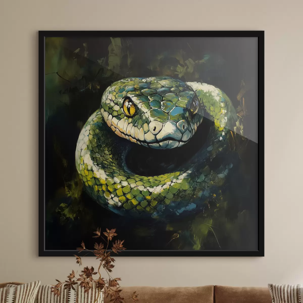 Poster Serpente verde f40827