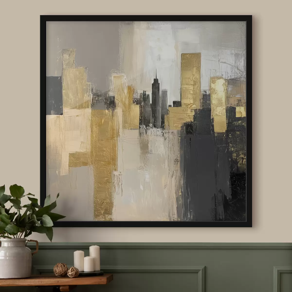 Poster Immagine astratta della città f40831