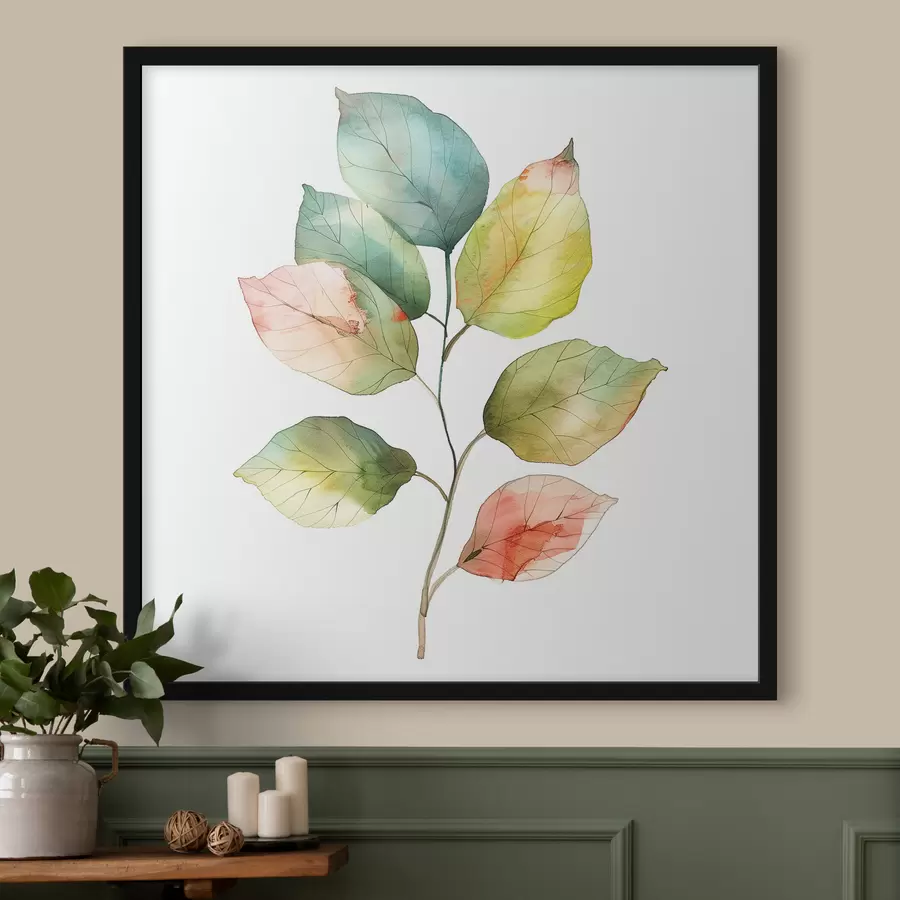 carta da parati Foglie acquerellate nr. f40765