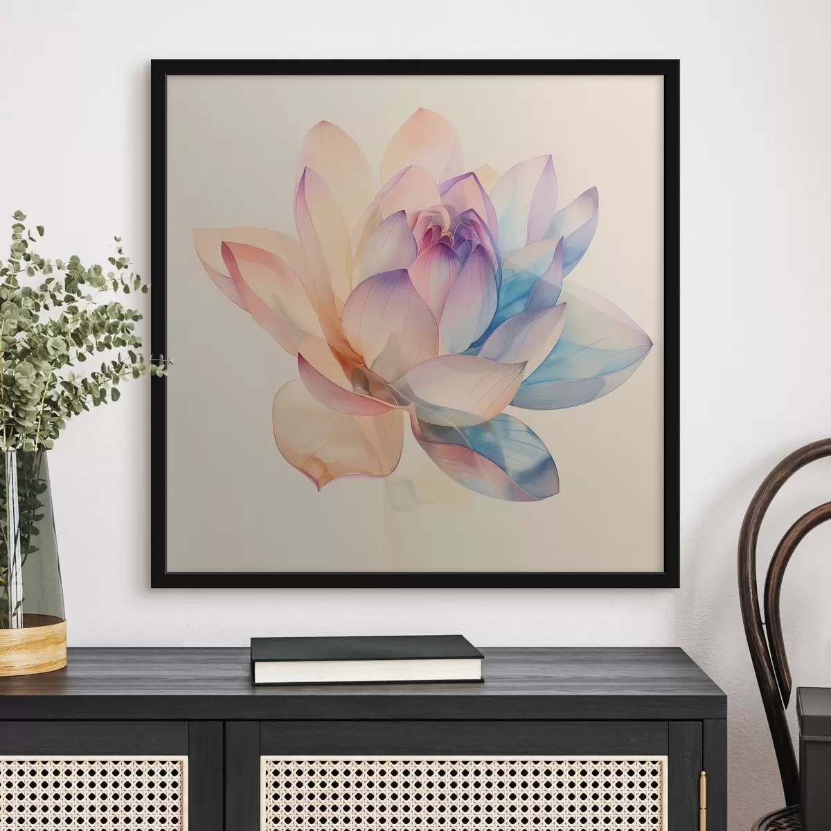 Poster Grande fiore multicolore f40772