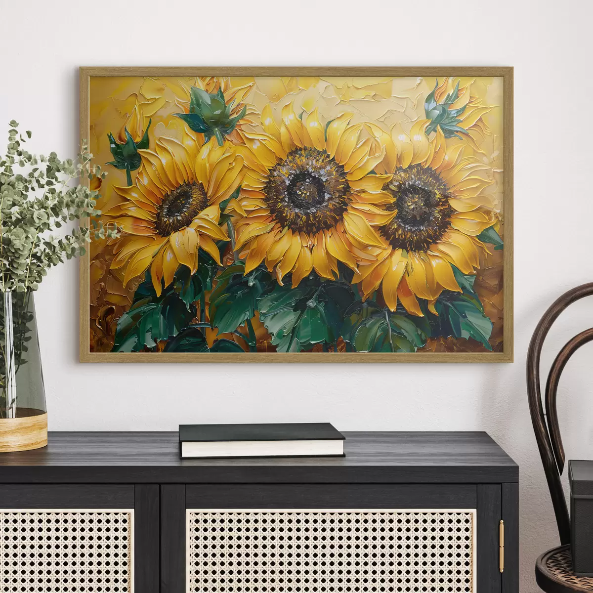 Poster Il sorriso dei girasoli f40787