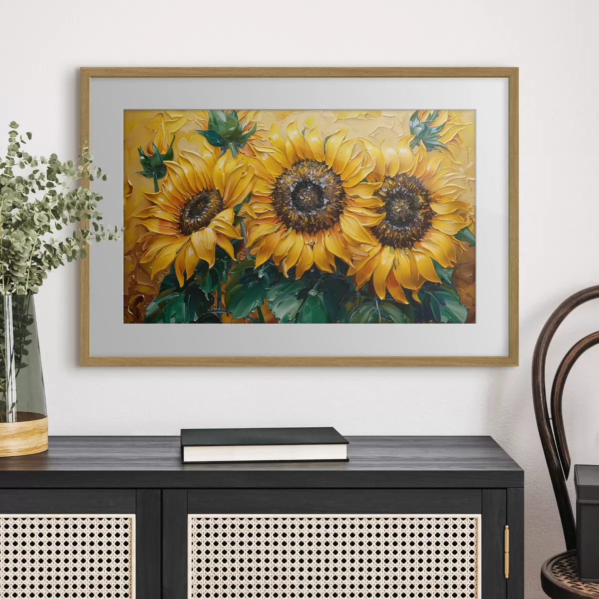 Poster Il sorriso dei girasoli f40787