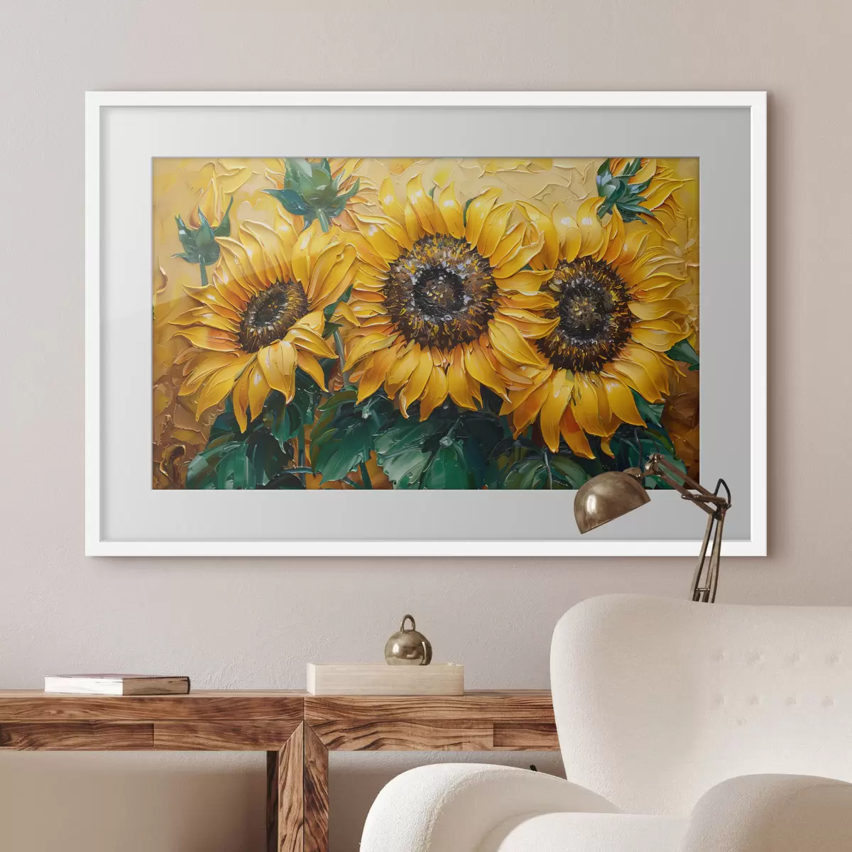 Poster Il sorriso dei girasoli f40787
