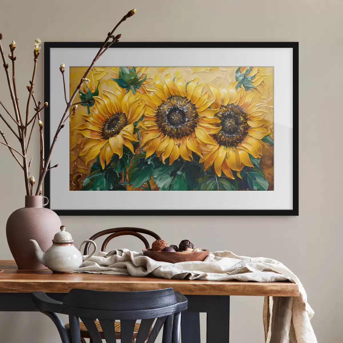 Poster Il sorriso dei girasoli f40787