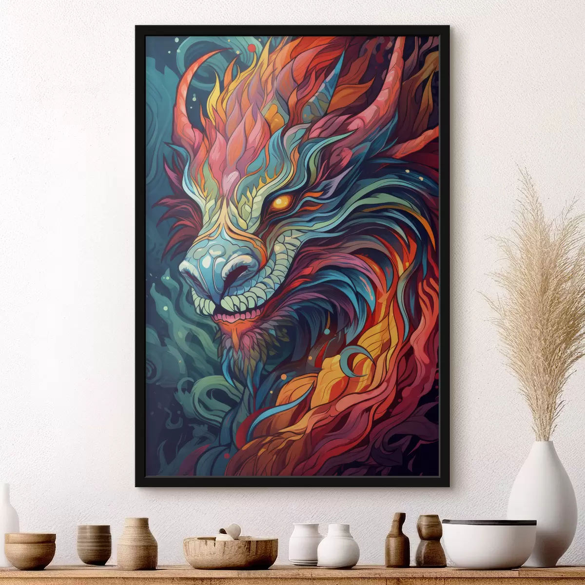 Poster Drago luminoso f40835