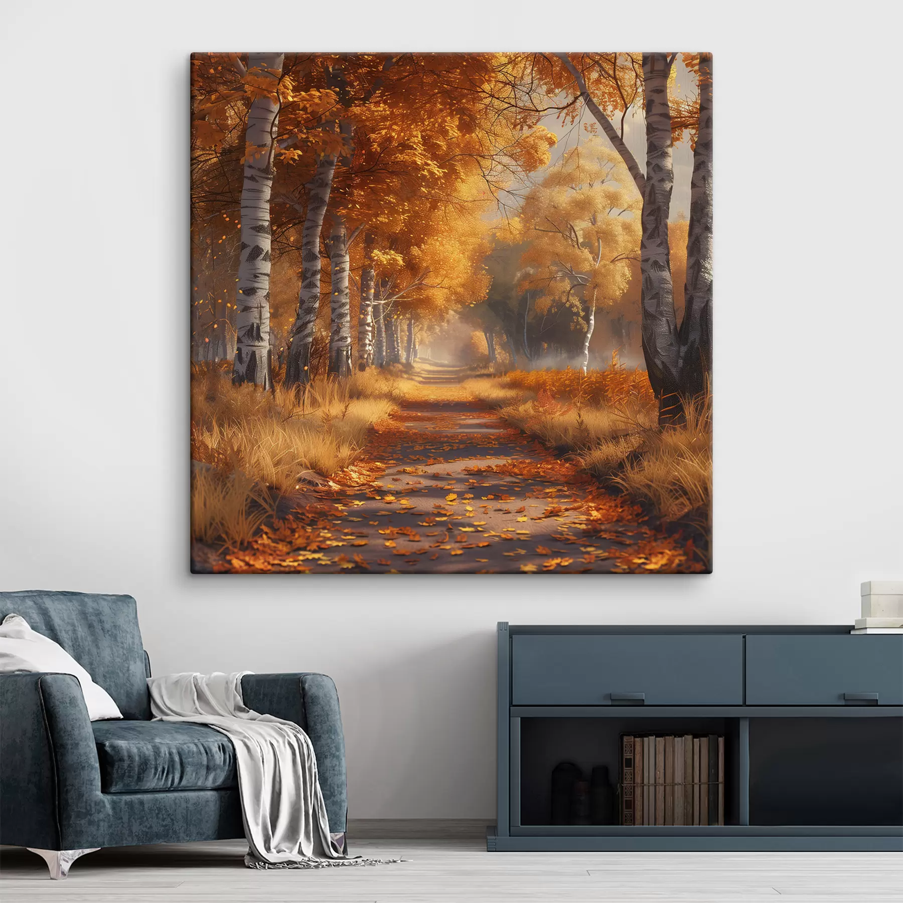 carta da parati Vicolo nel parco autunnale nr. s40902