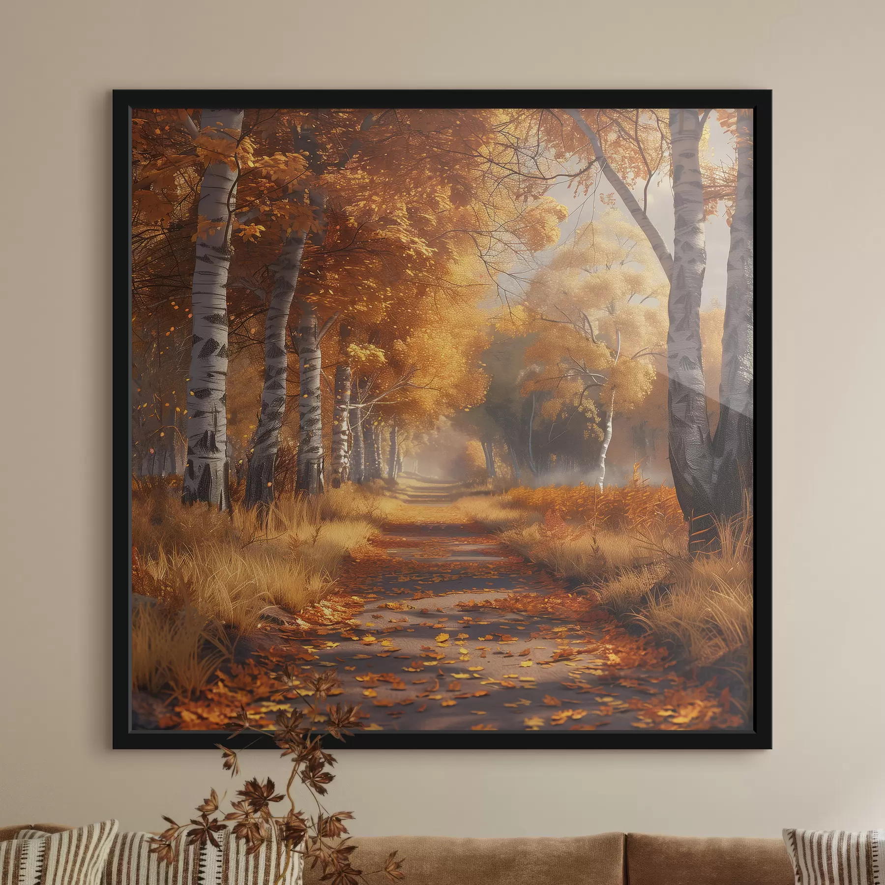 carta da parati Vicolo nel parco autunnale nr. f40902