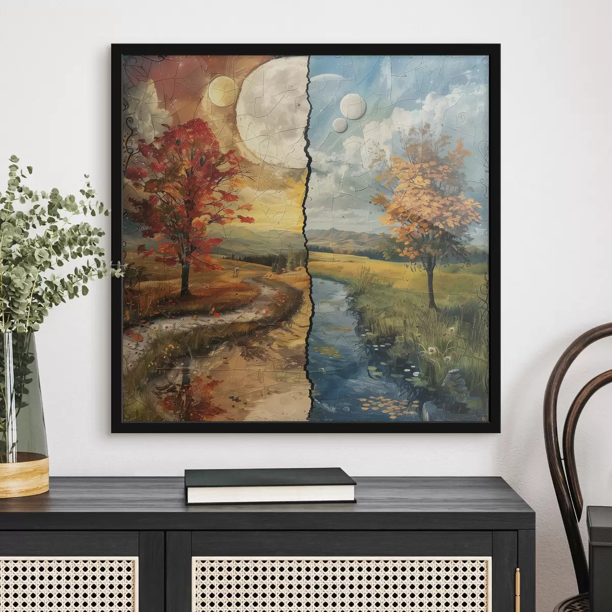 Poster Le stagioni della pittura ad acquerello f40923