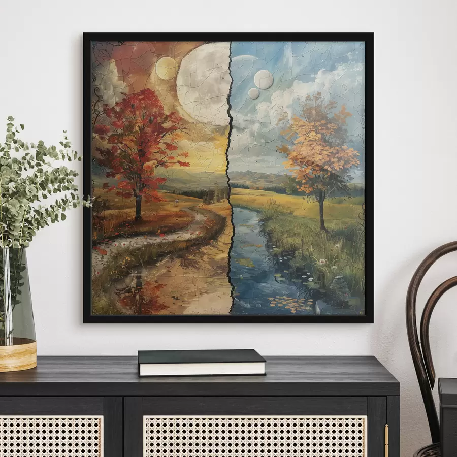 carta da parati Le stagioni della pittura ad acquerello nr. f40923