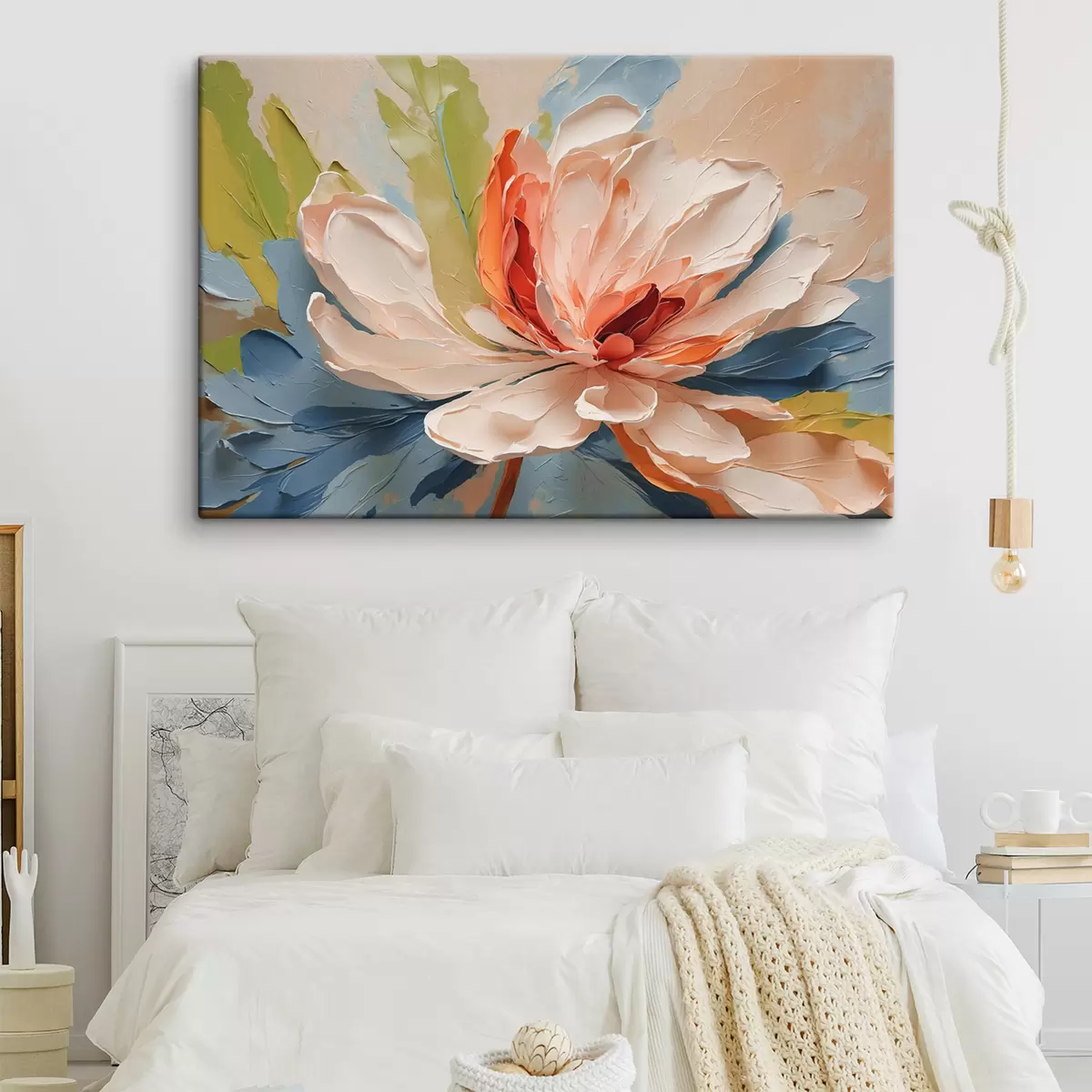 carta da parati Fiore astratto in olio nr. s40856