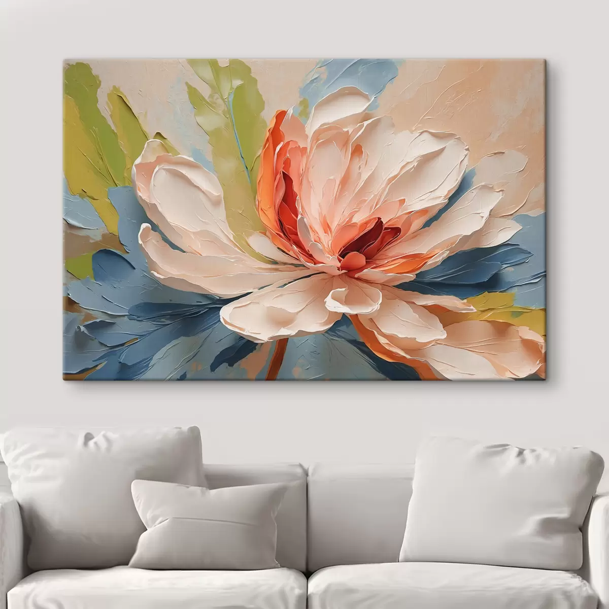 carta da parati Fiore astratto in olio nr. s40856