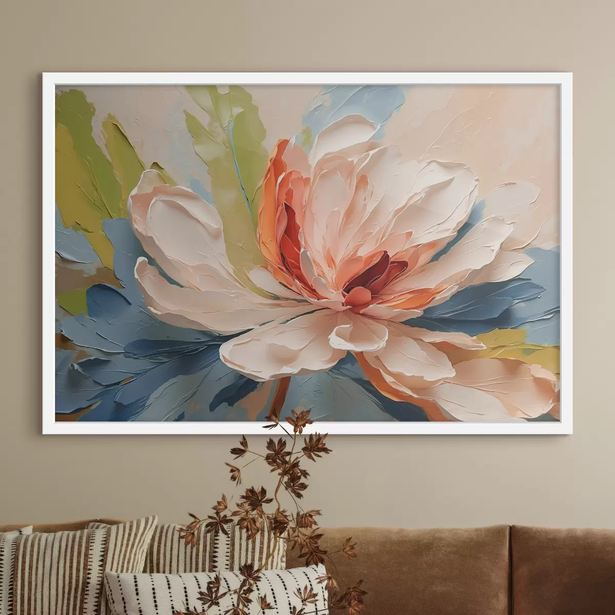 Poster Fiore astratto in olio f40856