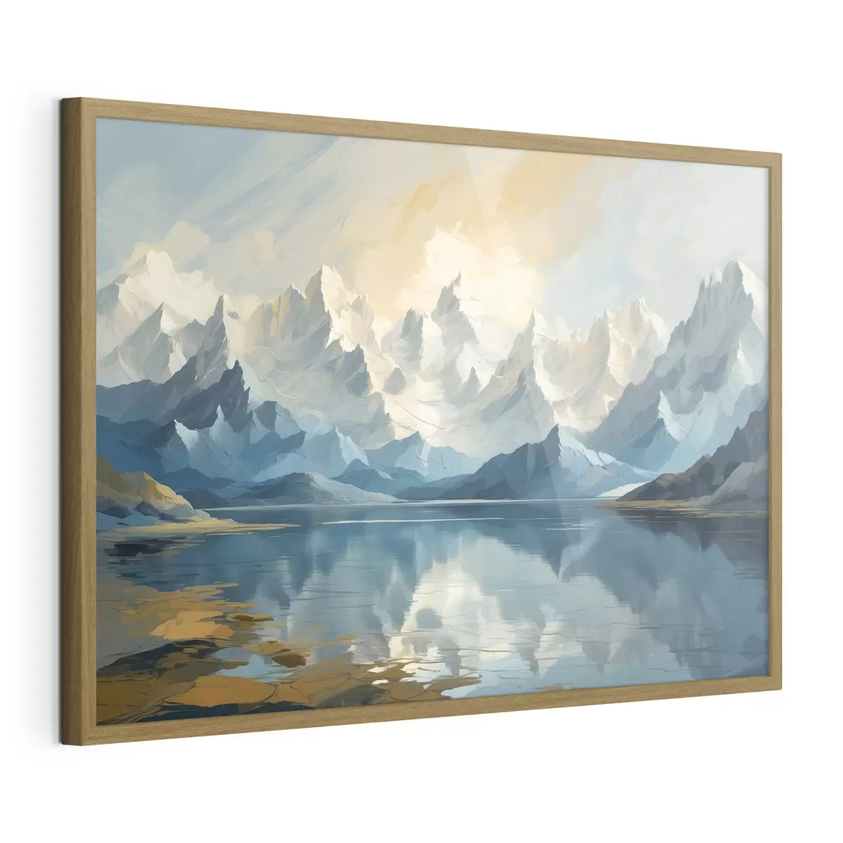 Poster Lago e montagne innevate f40861