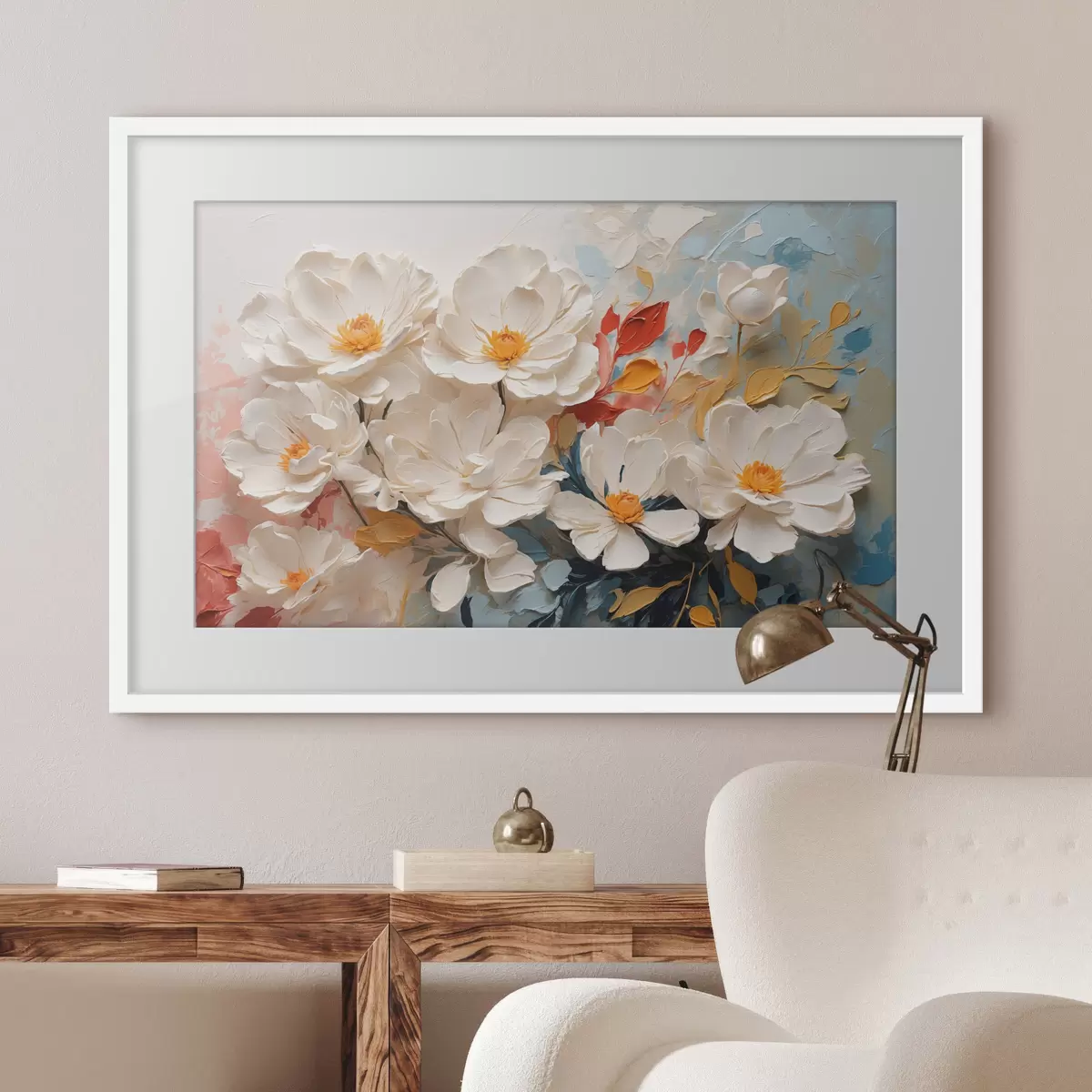 Poster Fiori chiari, giorno scuro f40862