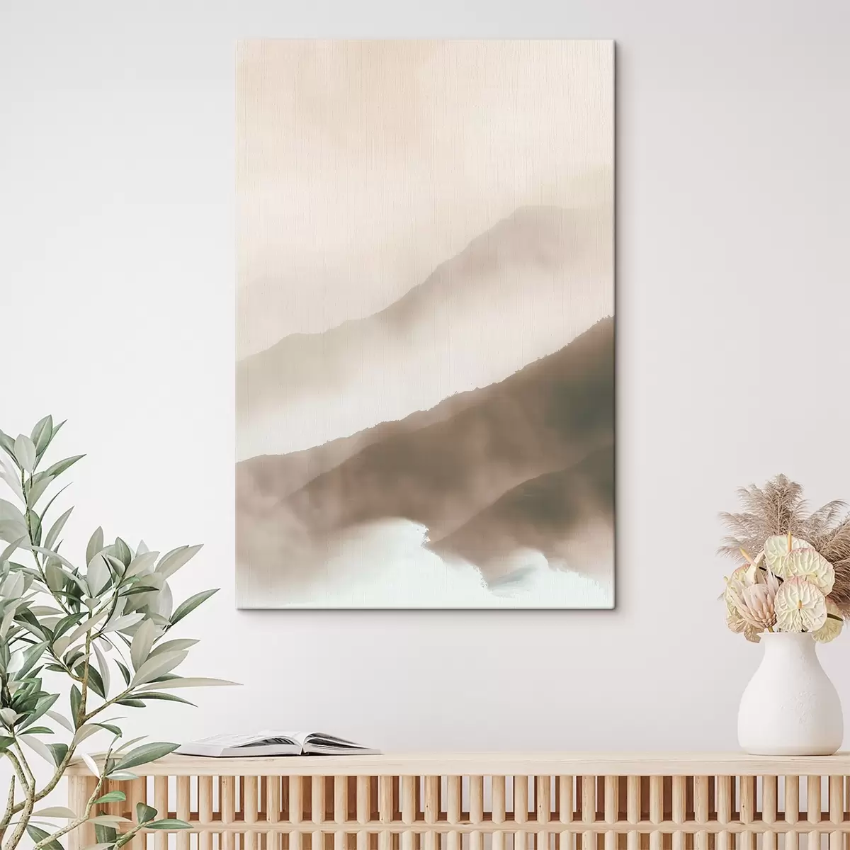 carta da parati Onde delicate di tonalità tenui della terra nr. s38640