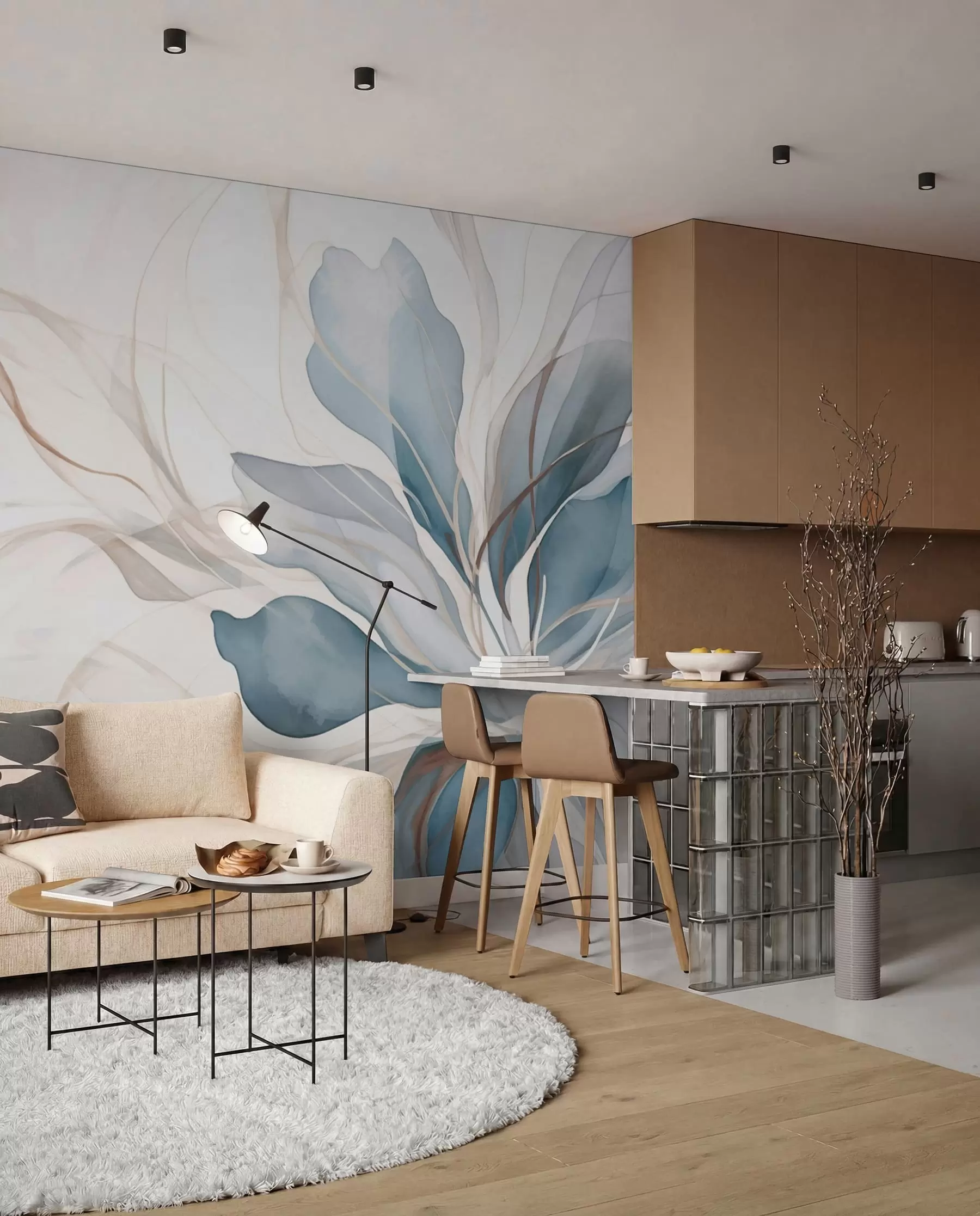 carta da parati Delicato fiore grande nr. w01718