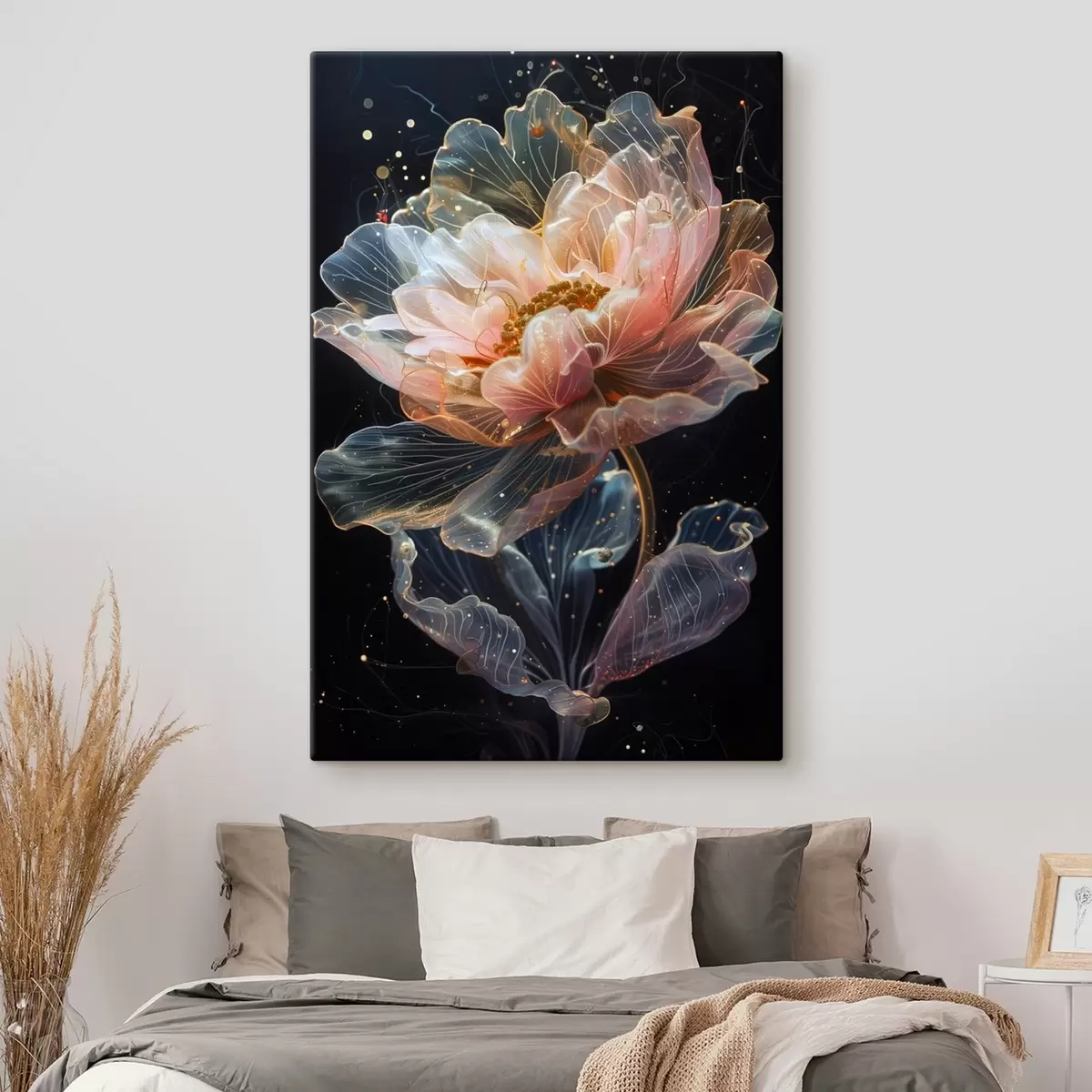 carta da parati Un fiore cosmico con spruzzi nr. s40966