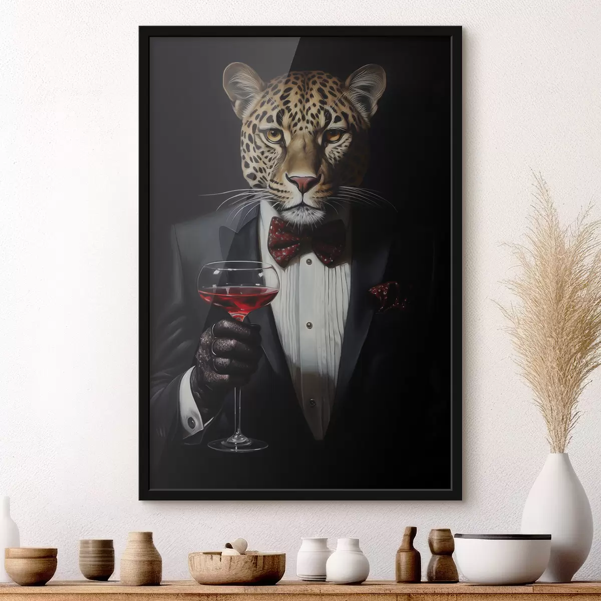 Poster leopardo elegante f41142