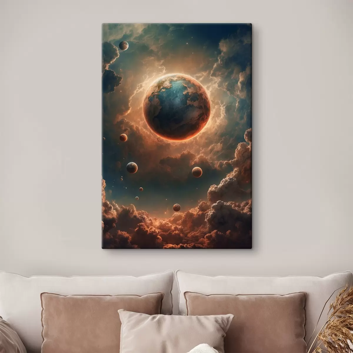 carta da parati Pianeta che copre il sole nr. s41034