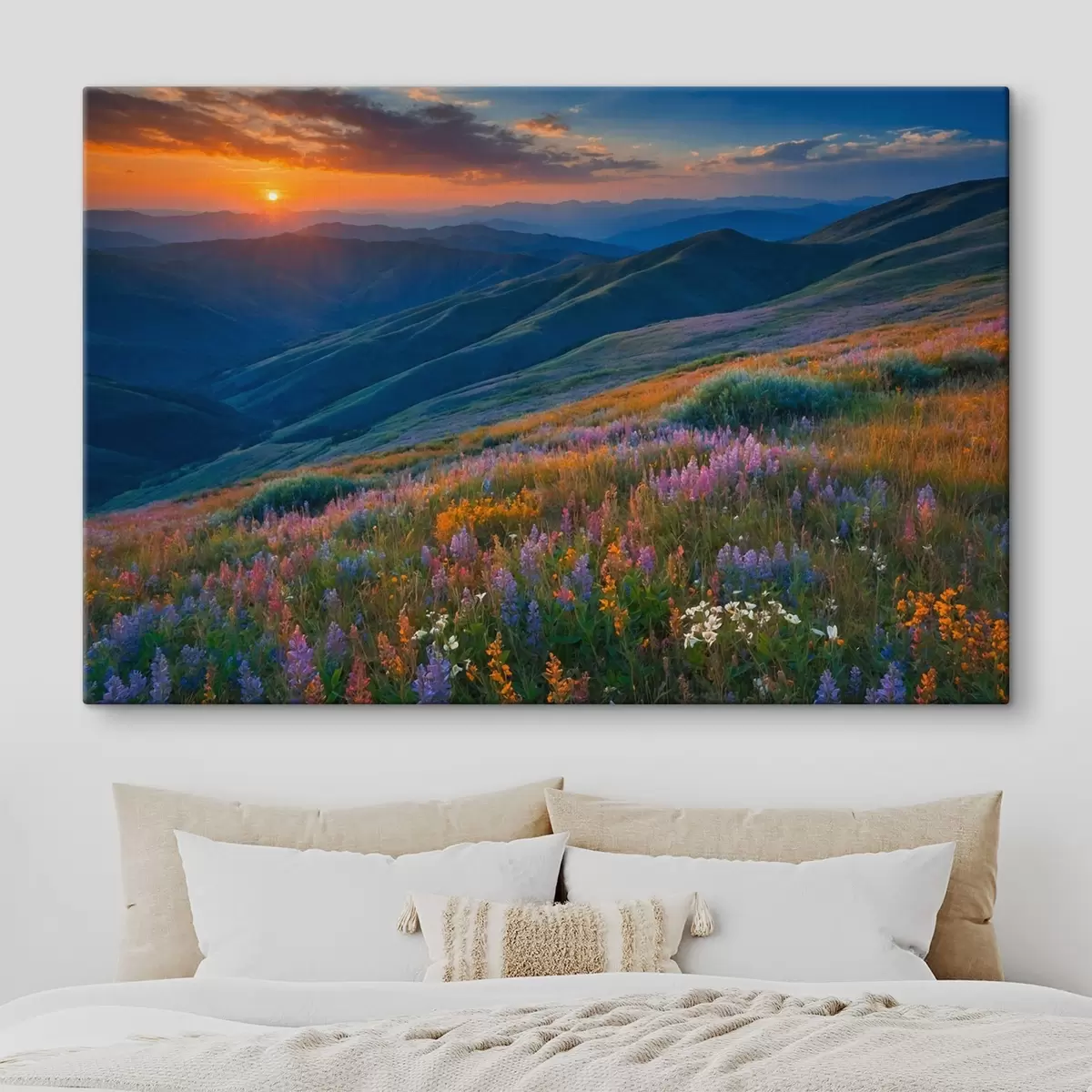 carta da parati Fiori sulle montagne nr. s41048