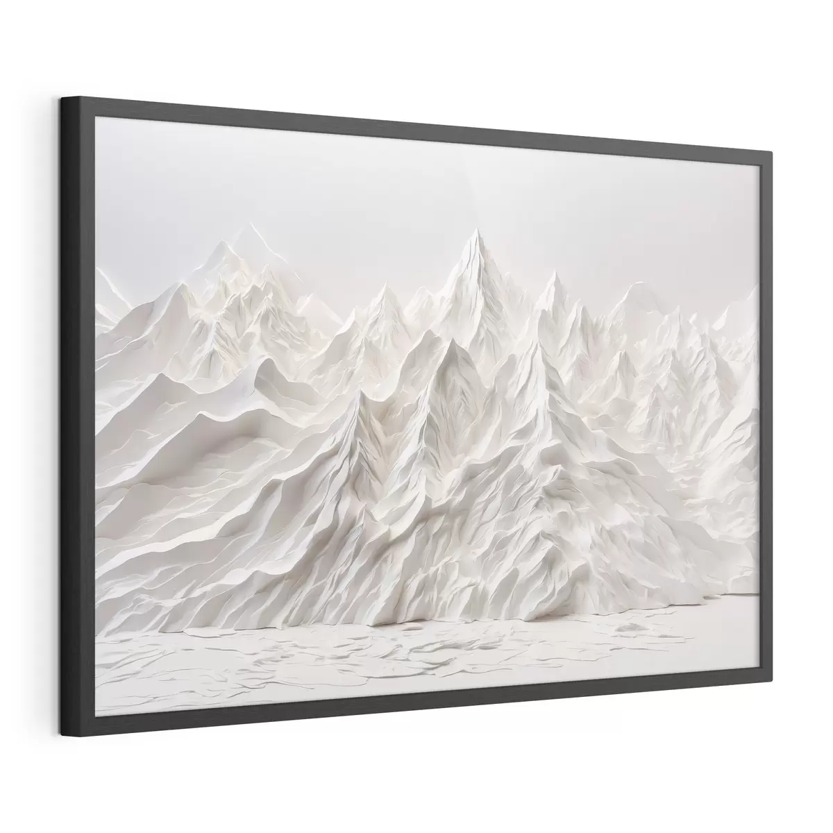 Poster Montagne bianche astratte f41037