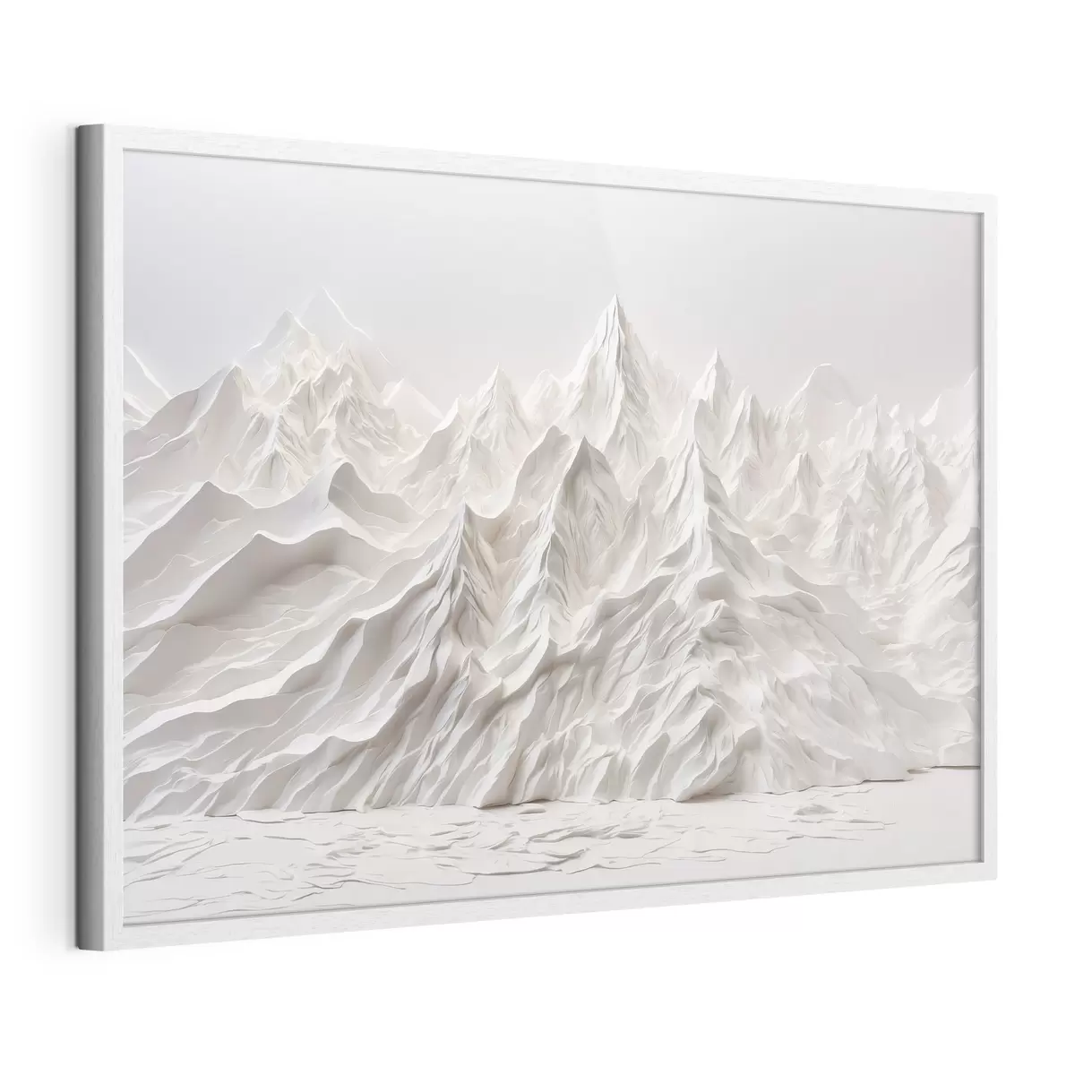Poster Montagne bianche astratte f41037