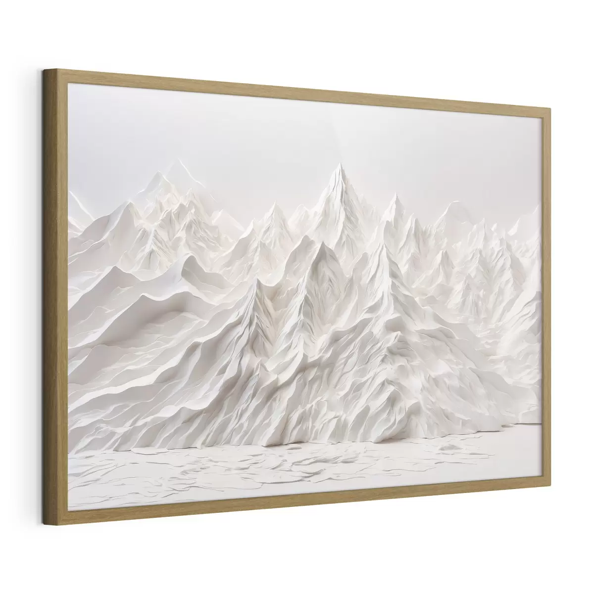 Poster Montagne bianche astratte f41037