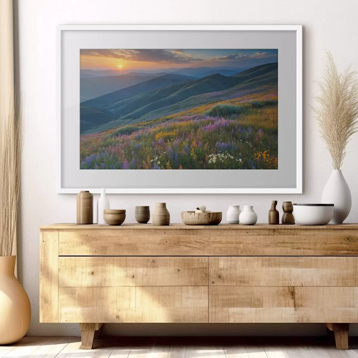 Poster Fiori sulle montagne f41048