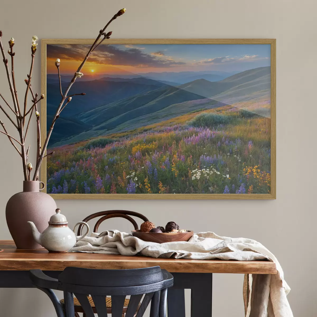 Poster Fiori sulle montagne f41048