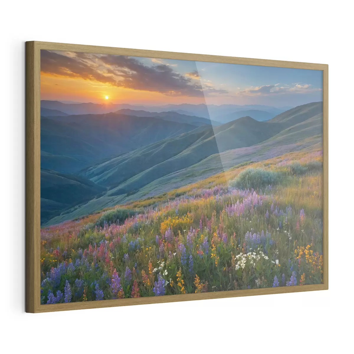 Poster Fiori sulle montagne f41048