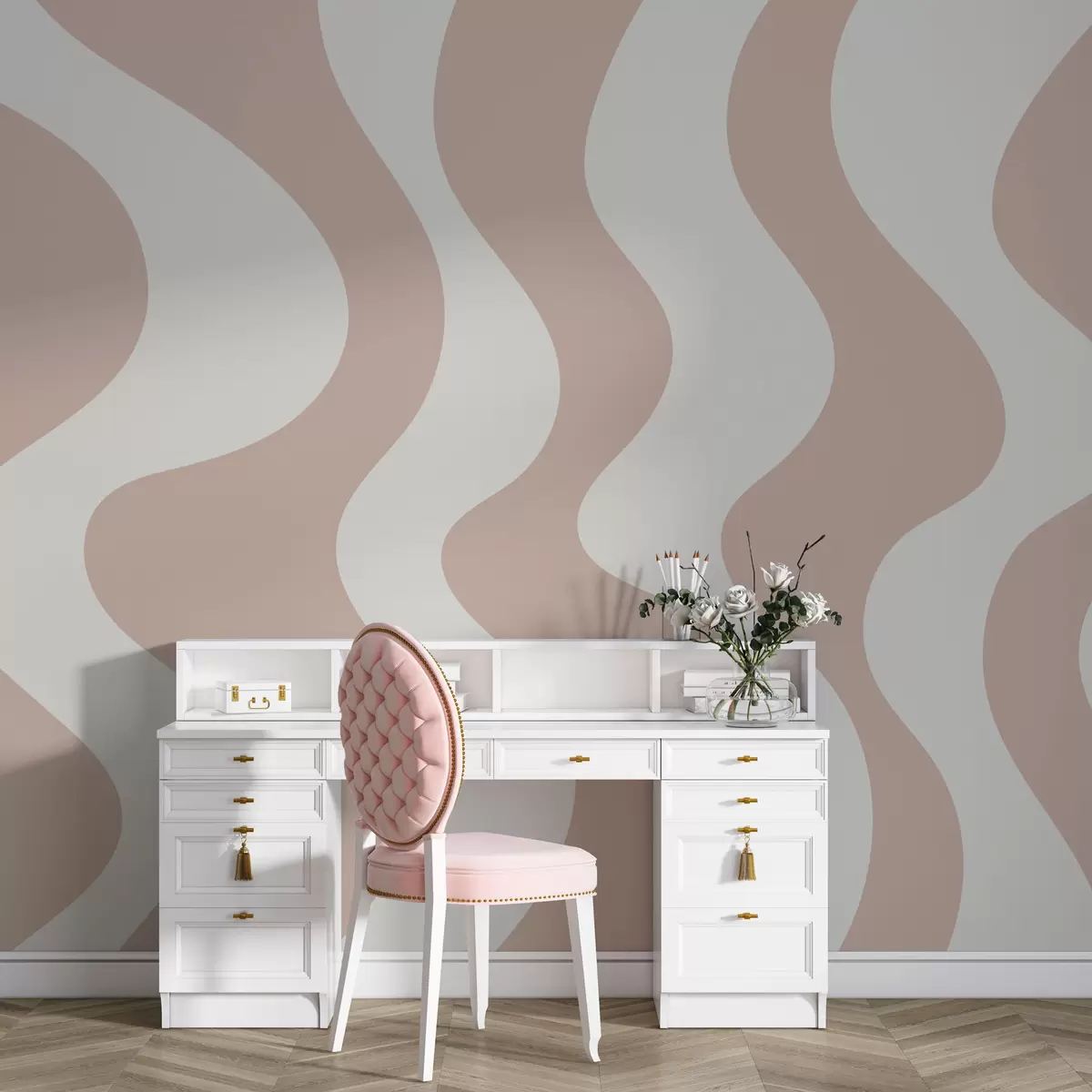 carta da parati Linee rosa di avvolgimento nr. w01833v1